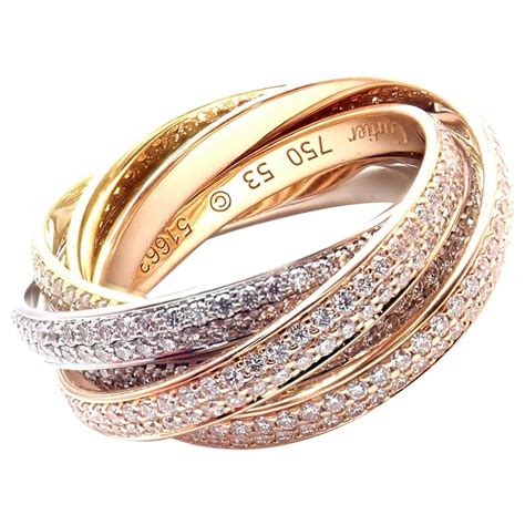 cartier ring 3 bands